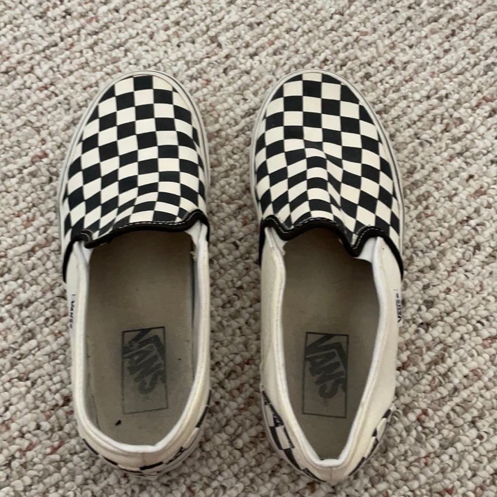 Slip In Checkerboard Vans